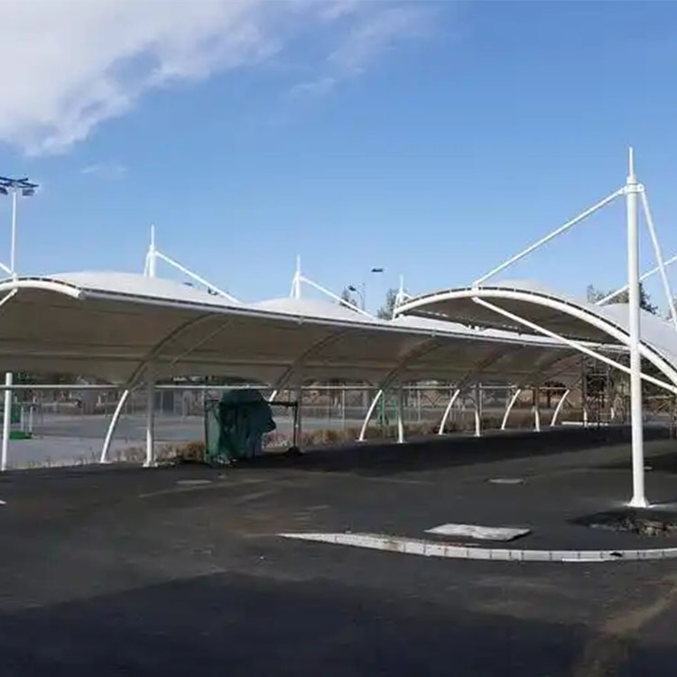互助膜结构电动车棚