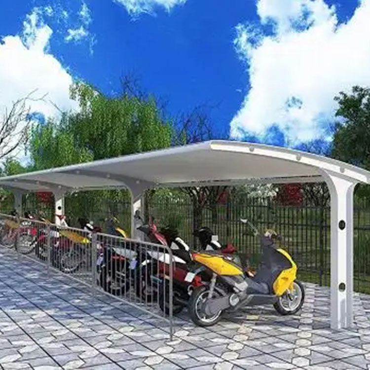 互助膜结构电动车棚