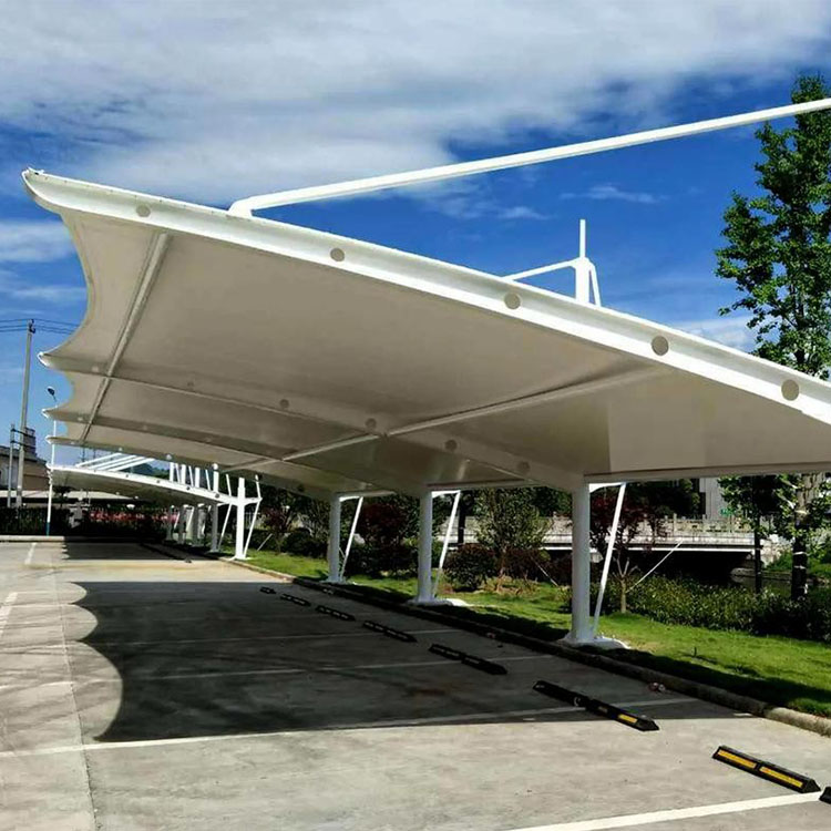 互助膜结构汽车棚